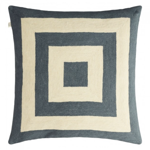 Shilong Grey/Off White Cushion Cover